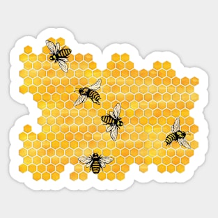 Cancer Honeybees Sticker